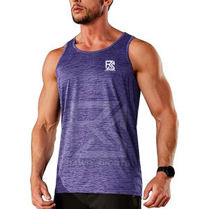 2025 nueva llegada hombres camiseta sin mangas de color personalizado camiseta sin mangas de secado rápido al por mayor hombres camiseta sin mangas para la venta - Product Image 2