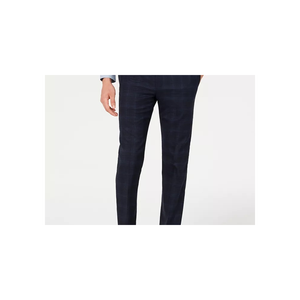 Pantaloni da Completo Calvin Klein da Uomo X Navy Plaid Slim Fit Elasticizzati, Taglia 40X32 - Product Image 2