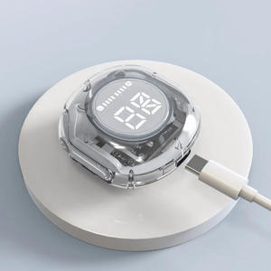 HOME Digitalome EP-111-B White LED Display <b>Wireless</b> In-Ear Earbuds for <b>Bluetooth</b> Headphones <b>Microphone</b> for Mobile Phone Travel - Product Image 3