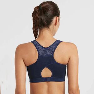 Soutien-gorge de sport à impact élevé pour femmes, évacuation de l'humidité, contrôle du rebond, entraînement, sans rembourrage, grande taille - Product Image 3