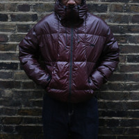Veste thermochromique coupe-vent personnalisée, veste d'hiver chaude réactive à la chaleur, rembourrée à bulles, à capuche, en duvet, veste matelassée pour homme