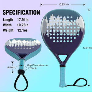 Raqueta de Pádel de Carbono y Diamante al por Mayor, Ligera, Profesional, para Entrenamiento, con Diseño de Logotipo Personalizado, Equipo Deportivo Duradero - Product Image 2