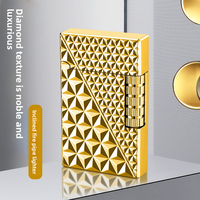 Briquet à silex métallique rechargeable JH pas cher, flamme douce unique pour cigares, pipes et cigarettes – Briquets à gaz