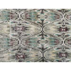 พรมลายวินเทจสไตล์ตุรกี ขนาด 3x5.9 ฟุต (91x180 ซม.) สีเขียวลายพราง - Product Image 3