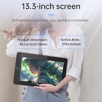 BOSTO BT-13HDK Portable graphique dessin tablette 13.3 pouces H-IPS écran LED affichage Art numérique dessin Pad 16K niveau de pression