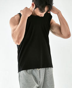 Durable hommes Gym entraînement débardeur respirant solide Sport gilet découpe décontracté respirant grande taille tricoté sans manches Fitness - Product Image 4