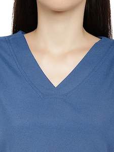 ชุดทางการแพทย์ผ้าสแปนเด็กซ์ยืดได้4ทางชุดเครื่องแบบโรงพยาบาลคอวีสำหรับผู้หญิงและผู้ชาย - Product Image 5