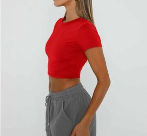 เสื้อครอปท็อปสำหรับผู้หญิง สำหรับออกกำลังกาย ฟิตเนส เวิร์คเอาท์ ฝึกซ้อม โยคะ ยิม และกิจกรรมกีฬา - Product Image 1