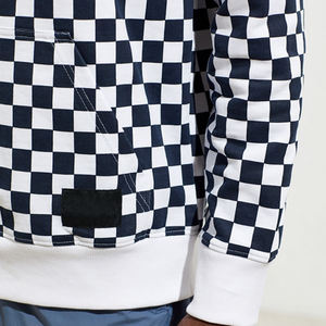 2025 haute qualité lavé à l'acide ample recadrée à capuche pour hommes 100% coton tricoté solide motif Streetwear Crop Zip - Product Image 5