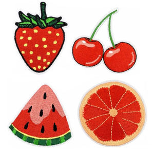 Parches Termoadhesivos Bordados de Tela Ecológica con Tema Rojo para Sombreros y Bolsos - Surtido - Product Image 6