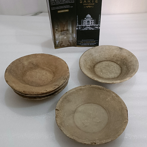 Bol en pierre rustique fait à la main bol à pâte Antique naturel assiette de service décorative Unique vente en gros approvisionnement en vrac direct d'usine - Product Image 6