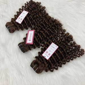 Máquina de extensiones de cabello humano vietnamita Virgen sin procesar, cutícula de doble trama alineada, marrón, sin enredos, sin derramamiento, 100g, grado 8A-12A - Product Image 6
