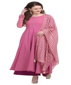 Ladies 3 Piece Lawn Salwar Kameez 3 Piece Embroidered Lawn Shirt Dupatta Trouser Wholesale ODM - Product Image 2