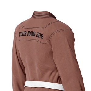 Venta al por mayor precio barato alto rendimiento Gi 460GSM ligero transpirable secado rápido Jiu Jitsu Kimono diseño personalizable Premium - Product Image 4