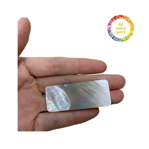 Pièces de coquillages en nacre blanche naturelle pour bricolage-Matériaux d'incrustation de coquillages pour bijoux, nacre blanche 2025 prix bon marché - Product Image 2