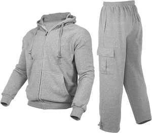 Survêtements 100% coton de haute qualité du fabricant OEM pour hommes, vêtements de sport décontractés en vrac, vêtements de jogging, grande taille, hiver - Product Image 1