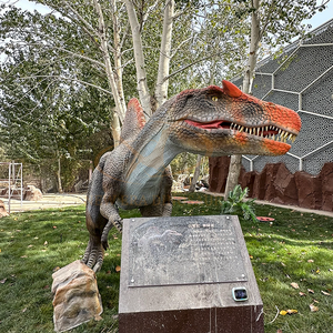 Mô hình khủng long <span class=keywords><strong>robot</strong></span> điện cơ thực tế công viên giải trí trung tâm thương mại công viên thể thao trong nhà sân bay trường học kim loại - Product Image 2