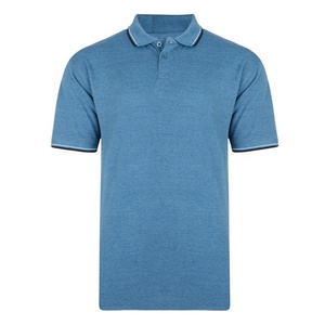 Hot Selling Breathable And Comfortable Fabric Polo <b>T</b>-Shirts Custom Design Contrast Collar Unisex 100% Cotton Polo Shirt For Men - Product Image 3