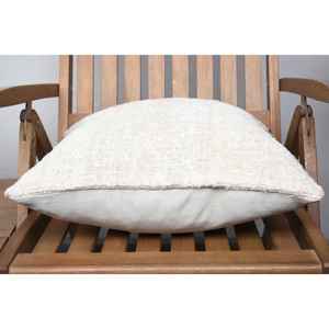 Vintage Pattern 18x18 Inch Beige Wool Farmhouse Rug with <b>Pillow</b> Hand Woven Rustic Design - Product Image 5