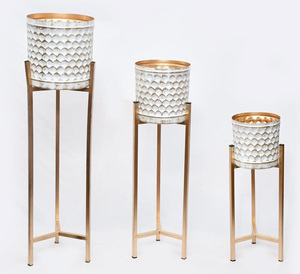 Produit de qualité supérieure pour jardin hôtel décor à la maison jardinière luxe maison jardin hôtel sol métal Pot de fleur. - Product Image 6