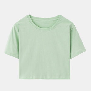 100% coton impression personnalisée culture T-shirts personnalisé femmes décontracté Jersey hauts respirant été cadeau - Product Image 2