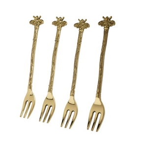 Fourchette en laiton or désert fourchette or cuillère et fourchette ensemble personnalisé nouvellement artisanat fournisseur en gros - Product Image 3