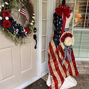 Lot de 2 drapeaux vintage USA teintés à la cire, 3x5, effet vieilli, pour usage extérieur avec œillets en laiton par USA TOP FLAGSINC - Product Image 2