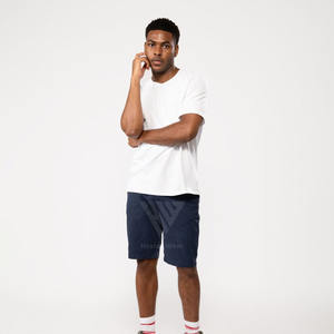 กางเกงขาสั้นสำหรับวิ่งออกกำลังกายสำหรับผู้ชายและผู้ชายกางเกงขาสั้นผ้าฝ้าย100% โลโก้แบบสั่งทำสำหรับทุกเพศ - Product Image 2