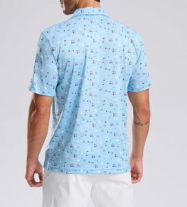 เสื้อโปโลโอเวอร์ไซซ์สำหรับผู้ชายเสื้อถัก100% ไหล่ตกไซส์2025ฤดูร้อน - Product Image 2