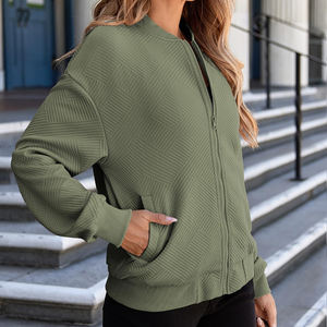 Chaqueta Bomber de Calle de Buena Calidad para Mujer, Chaqueta Bomber Universitaria Personalizada al por Mayor para Damas con MOQ Bajo - Product Image 5