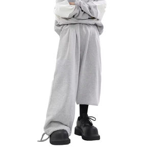 กางเกงวอร์มผ้าแคนวาสทรงตรงคุณภาพสูง สกรีนโลโก้ตามสั่ง สไตล์ลำลอง เอวกลาง ระบายอากาศได้ดี - Product Image 1