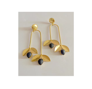 Boucles d'oreilles de dame de bijoux en laiton pour les articles de fête et les produits d'artisanat naturels polis brillants faits à la main - Product Image 4