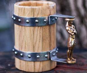 CRAFTSMANSHIP Tasse en bois Qualité supérieure Design moderne Parfait pour le thé, le café, le vin et la bière de Falak World Export - Product Image 5