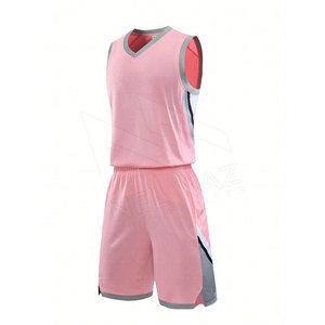 Uniforme de baloncesto juvenil recién llegado de alta calidad, último diseño de conjunto en ropa deportiva de poliéster para exteriores, certificado BSCI - Product Image 2