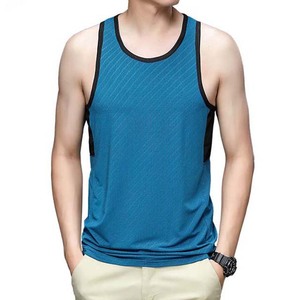 High Street Style Sports Vest Singlet T-Shirt Men's Clothing <b>Compression</b> Workout Tank Tops Summer Wear Breathable - Product Image 2