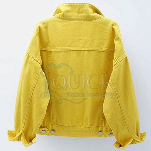 Vestes en jean pour femmes en coton solide respirant de haute qualité, à séchage rapide, tricotées pour l'hiver, écologiques, prix de gros - Product Image 2