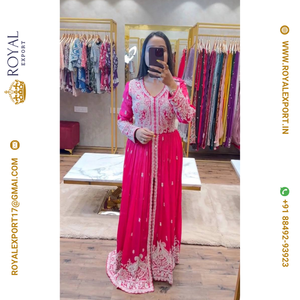 Lanzamiento del nuevo diseñador Party Wear Look Vestido de trabajo de bordado pesado completo y colección Dupatta - Product Image 1