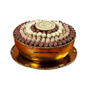 Cuenco de chocolate de acero pulido con espejo, superventas, cuenco dulce de diseñador hecho a mano, cuenco de chocolate de Metal nuevo elegante de forma redonda - Product Image 3