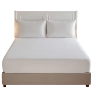 Juego de Sábanas de Algodón 100% Premium, Estilo Simple, Color Blanco, Tamaño Doble, 4 Piezas, Transpirables y Suaves, 160x200, para Uso Doméstico - Product Image 1