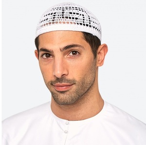 Musulmani Uomini Namaz Cappello Preghiera Tradizionale Islamico Kufi - Foto 7