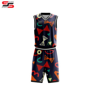 Uniforme de baloncesto de sublimación deportiva de alta calidad con logotipo personalizado a bajo precio, nuevo estilo y diseño, kit de uniforme de baloncesto para hombre - Product Image 5