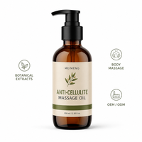 Huile de massage anti-cellulite à marque privée 100 ml, huile de massage corporelle botanique OEM ODM pour spa et soins quotidiens du corps