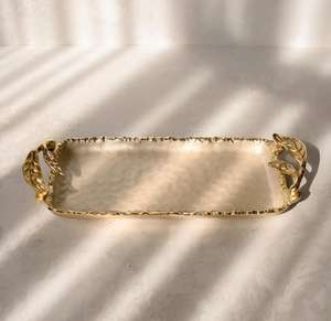 Bandeja para servir postres de Chocolate de madera de último diseño, técnica de Metal artesanal, precio al por mayor para Diwali, aluminio duradero - Product Image 4