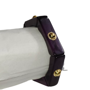 Brazalete de Resina con Efecto Mármol Blanco Vintage - Brazalete Ancho Irregular de Acrílico - Joyería de Resina Pulida a Mano de Primera Calidad - Product Image 6