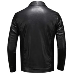 Veste en cuir pour hommes en fourrure véritable bombardier en peau de mouton veste pour hommes en cuir véritable et coque personnalisée pour l'hiver - Product Image 6