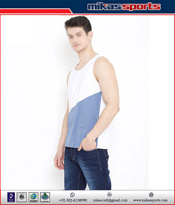 Precio barato logotipo personalizado Muscle Fit Plain Men Tank Tops sin mangas entrenamiento 100% algodón Tank Top para hombres - Product Image 3