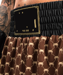 Shorts de boxe MMA Venom noir/marron et shorts de combat Victory MMA pour les États-Unis - Product Image 4
