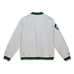 แจ็กเก็ตซาตินลายทางสีทึบมีซิปเย็บติดเองได้สำหรับฤดูหนาว - Product Image 2