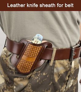 Premium Custom Handmade Leather <b>Knife</b> <b>Sheath</b> Carbon Steel Waterproof Durable Industrial Grade Horizontal Belt Carry OEM - Product Image 3
