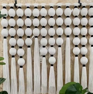 Tapiz de Macramé Hecho a Mano, Decoración de Pared Esférica, Adorno de Pared para el Hogar, Decoración de Lujo para Sala de Estar - Product Image 4